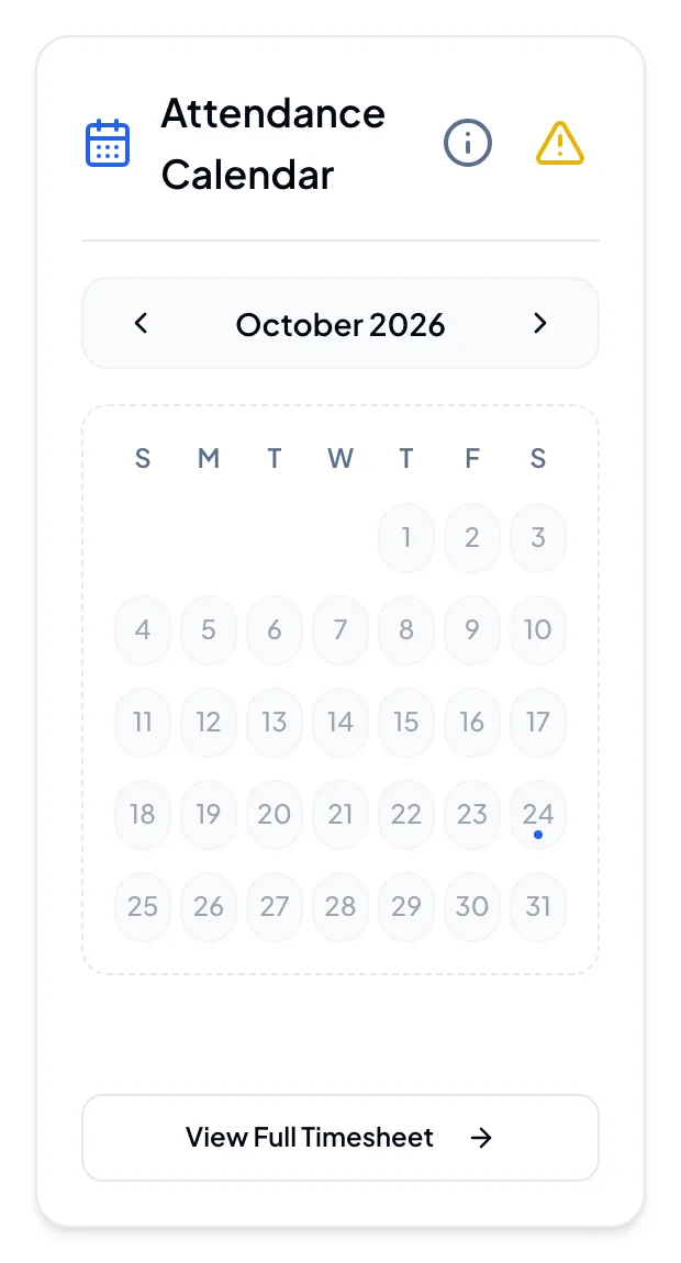The Attendance Calendar