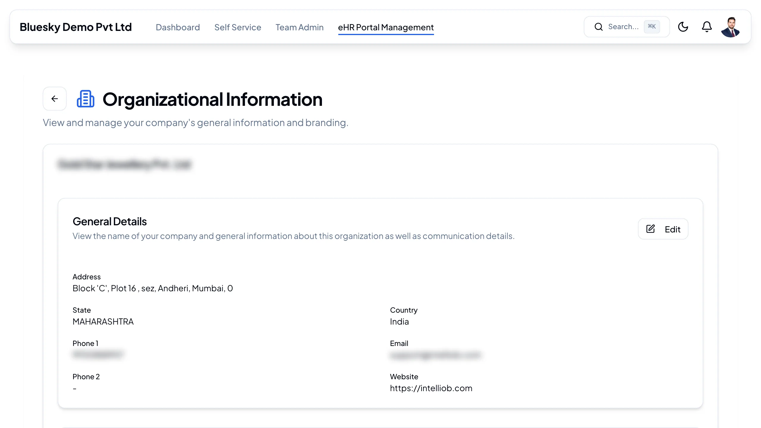 Organizational Information