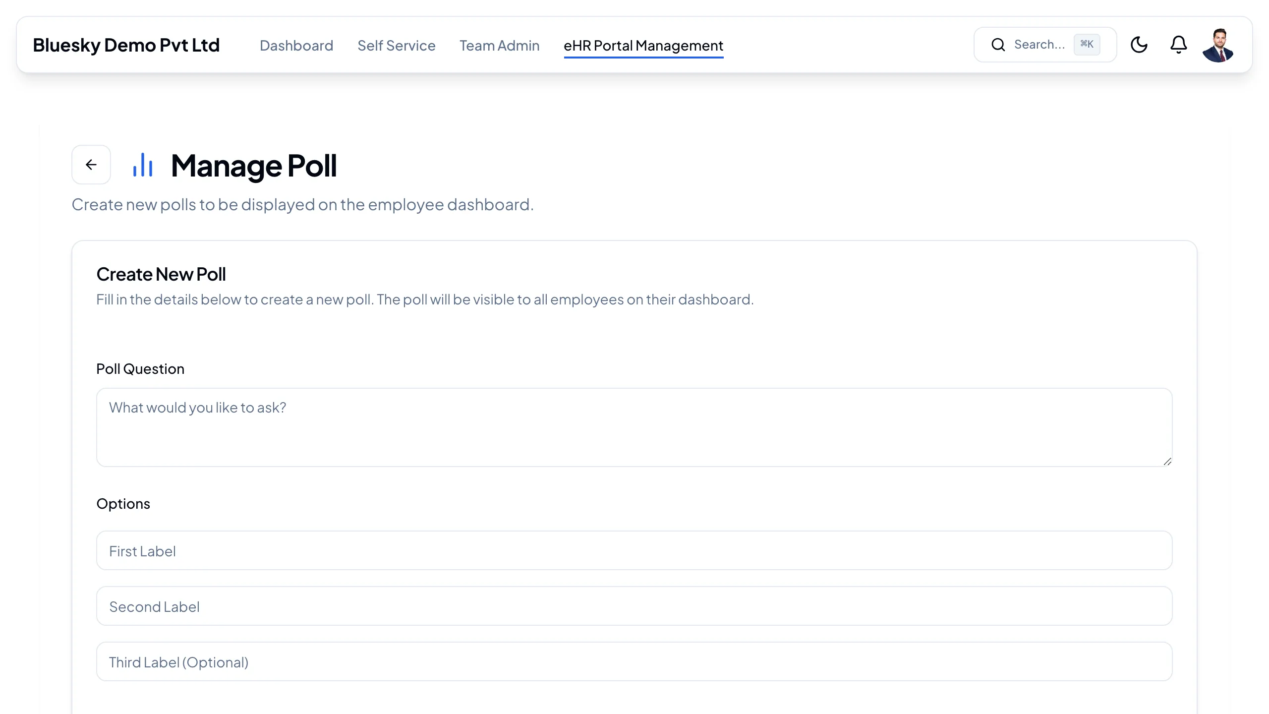 Manage Poll