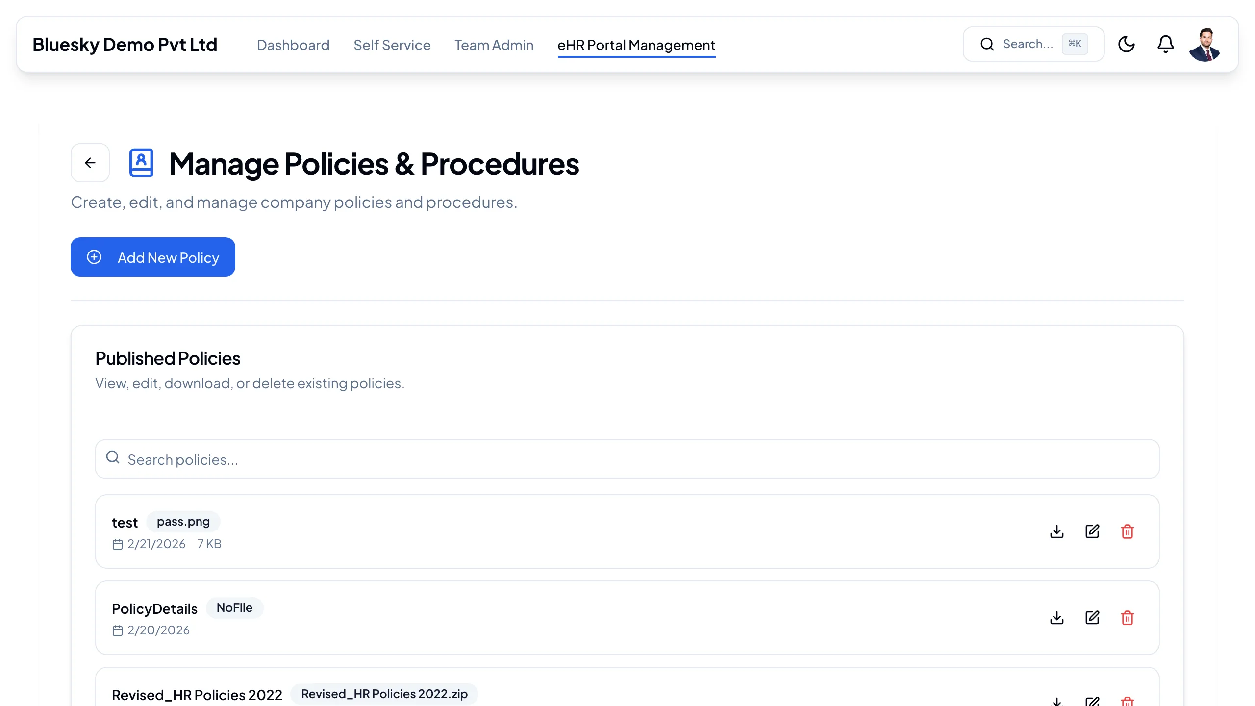 Manage Policies & Procedures