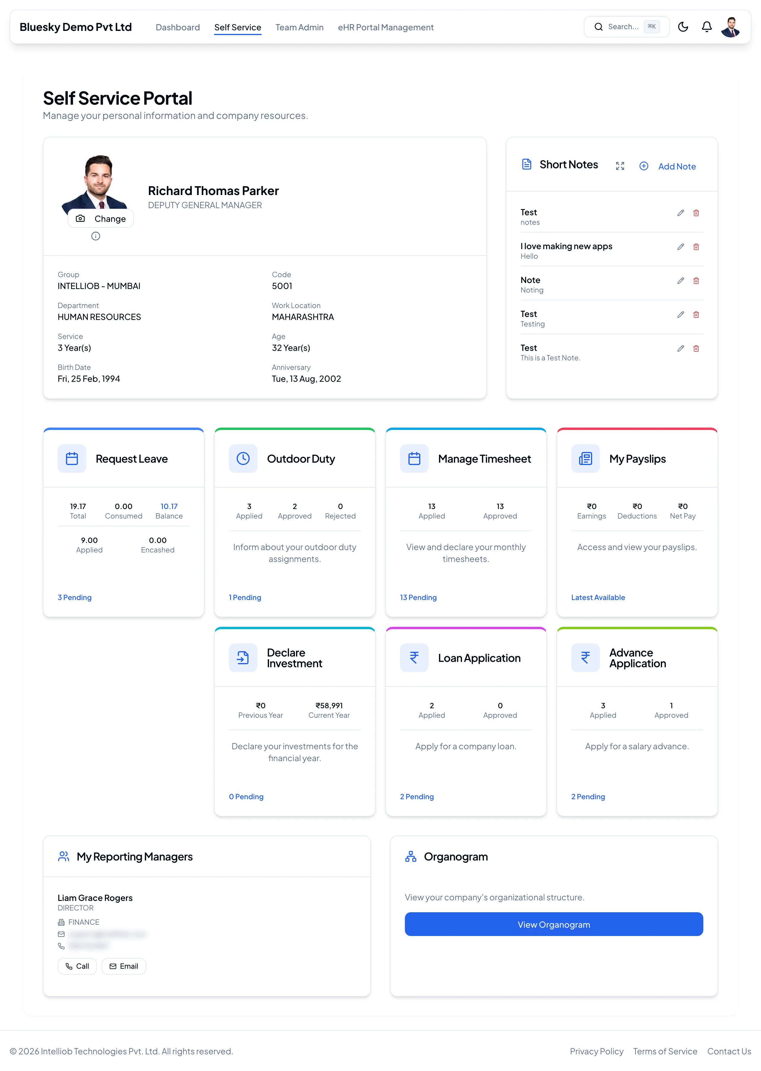 The Self Service Portal